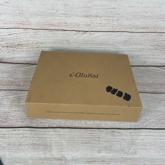 Olukai Ohana Womens Size 7 Flip Flop Sandals Black - Picture 3 of 11